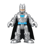 Imaginext DC Super Friends Φιγούρα DC Insider με Exo Suit Batman Silver Suit (HMK88) - Fun Planet