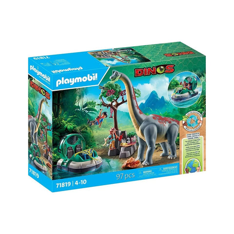 Playmobil Dinos Βραχιόσαυρος και Χόβερκραφτ (71819)
