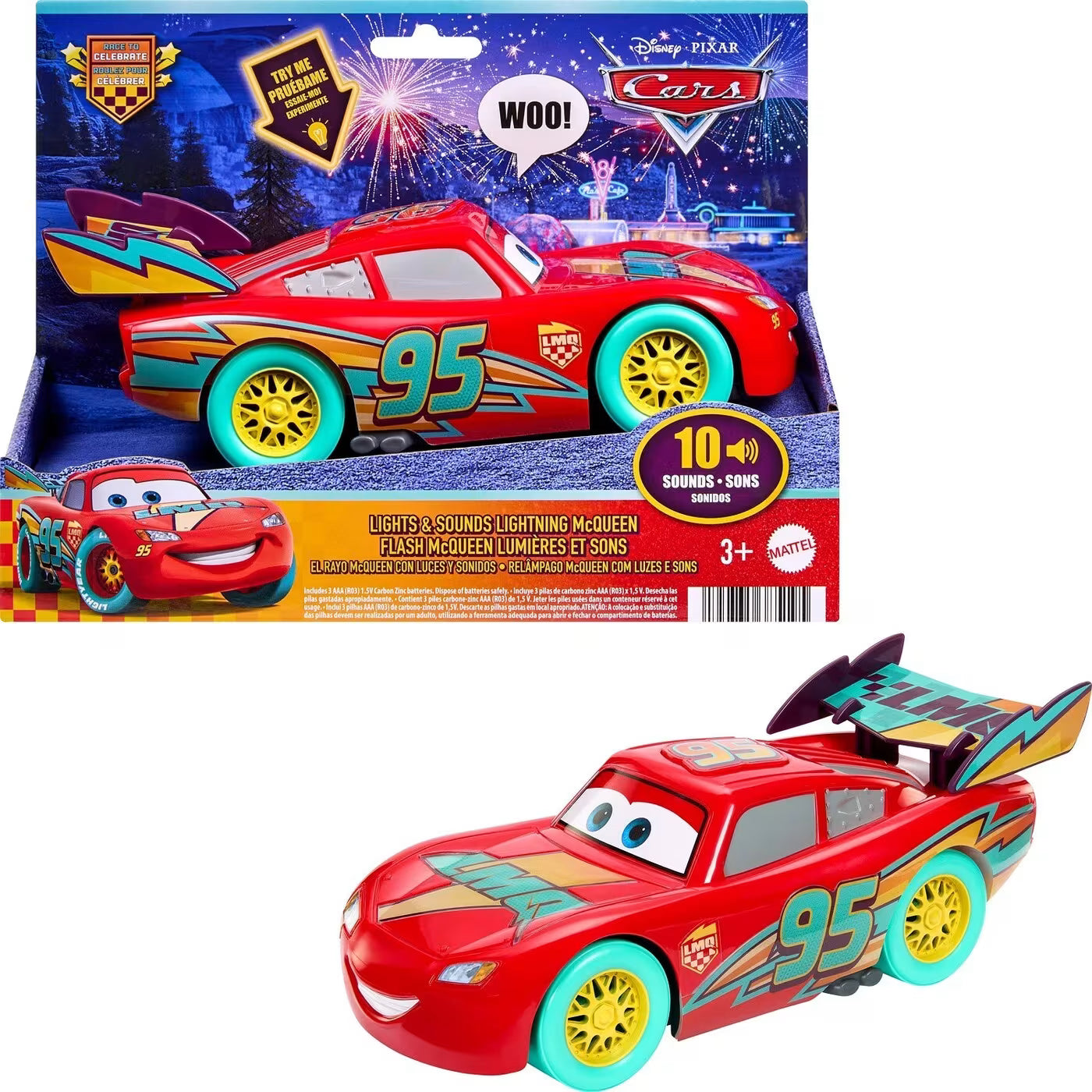 Disney Pixar Cars McQueen με Ήχους και Φώτα (JMT55)