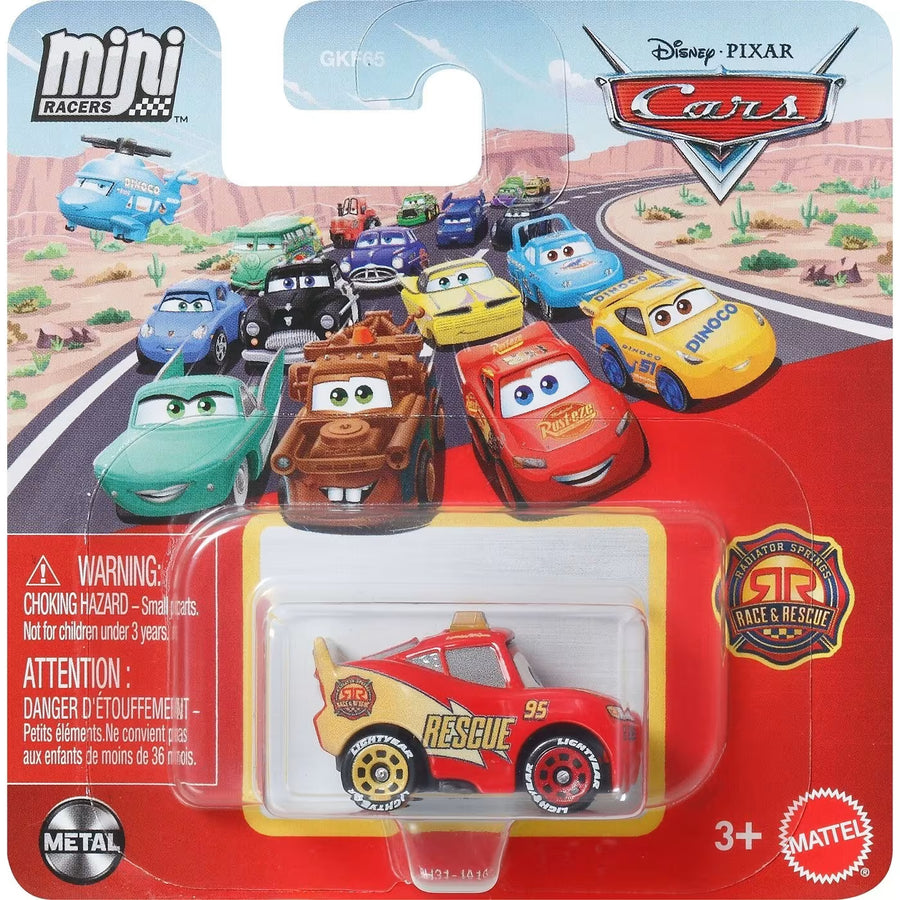 Disney Pixar Cars Metal Mini Racers Lightning McQueen (JBH31)