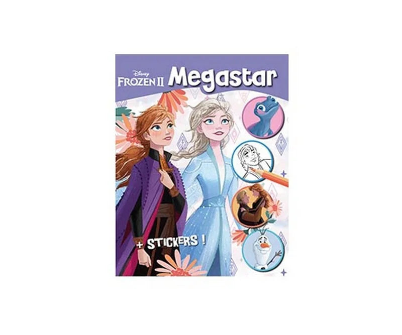 Disney Frozen Βιβλίο Ζωγραφικής Megastar Α4 με 128 Σελίδες Χρωματισμού-Αυτοκόλλητα (400693) - Fun Planet
