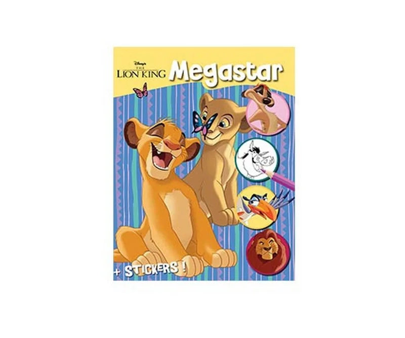 Disney Lion King Βιβλίο Ζωγραφικής Megastar Α4 με 128 Σελίδες Χρωματισμού-Αυτοκόλλητα (400691) - Fun Planet