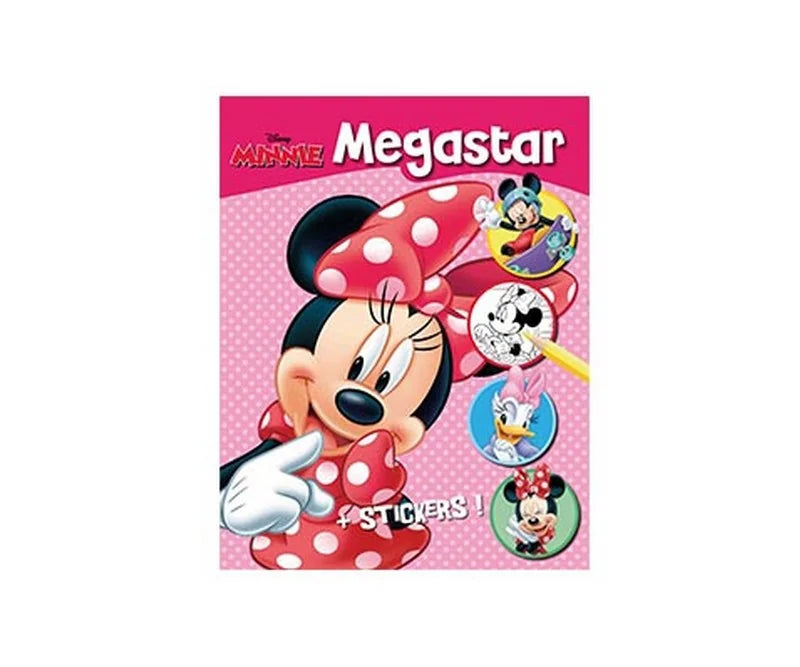 Disney Minnie Βιβλίο Ζωγραφικής Megastar Α4 με 128 Σελίδες Χρωματισμού-Αυτοκόλλητα (400692)