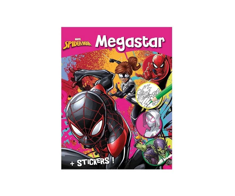 Marvel Spider-Man Βιβλίο Ζωγραφικής Megastar Α4 με 128 Σελίδες Χρωματισμού-Αυτοκόλλητα (400690)