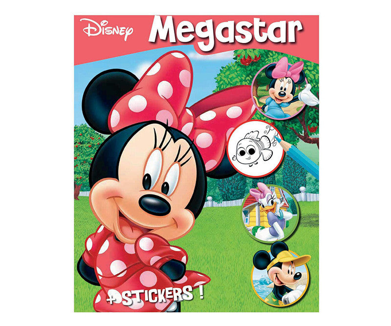 Disney Minnie Βιβλίο Ζωγραφικής Megastar Α4 με 128 Σελίδες Χρωματισμού-Αυτοκόλλητα (400273) - Fun Planet