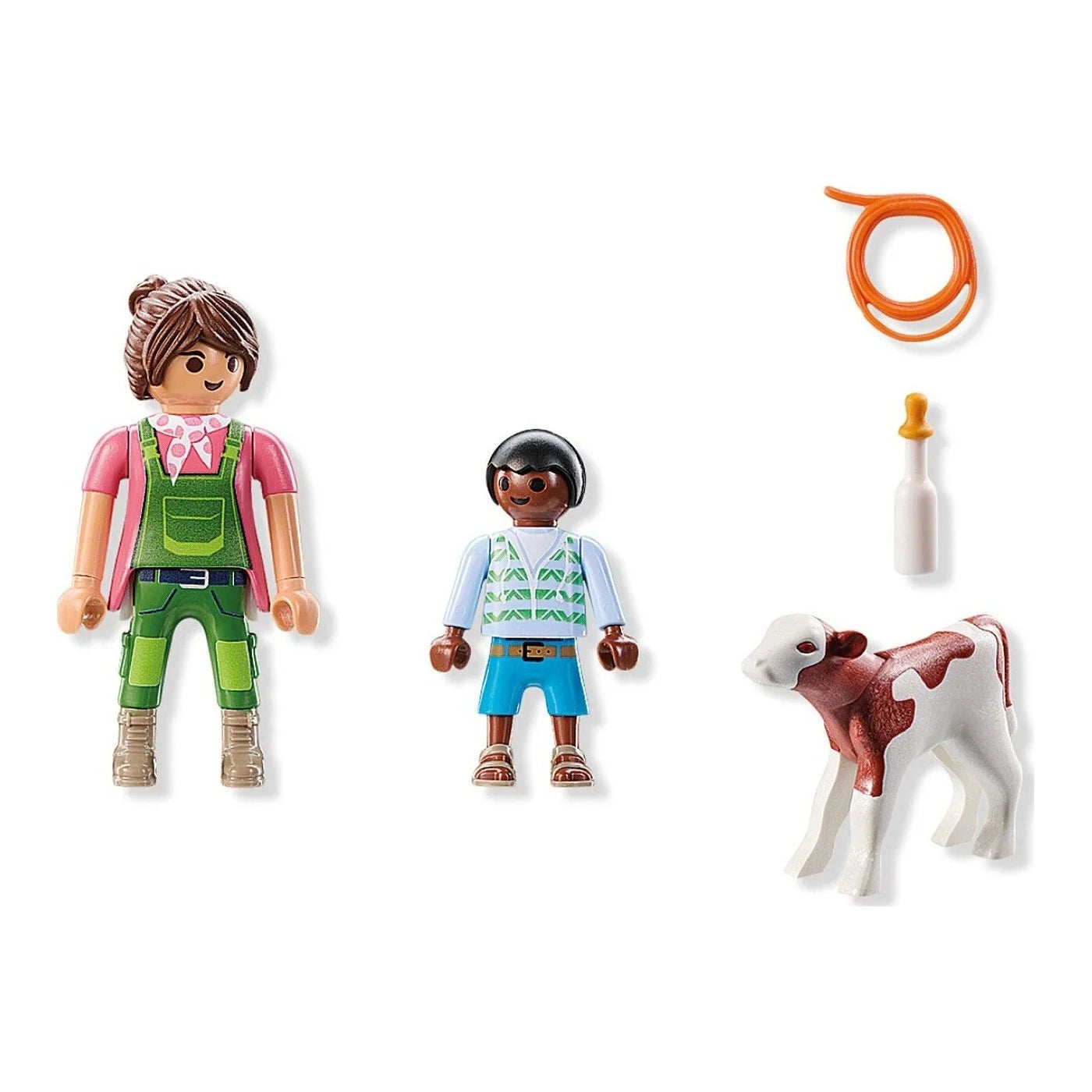 Playmobil Country Duo Pack Αγρότισσα και Παιδάκι με Μοσχαράκι (71803) - Fun Planet