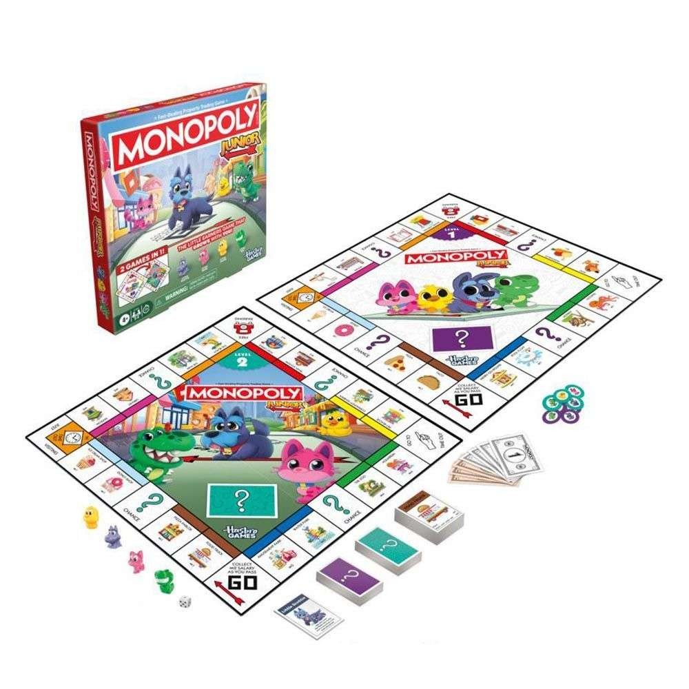 Monopoly Junior 2 σε 1 Square (G1856) - Fun Planet