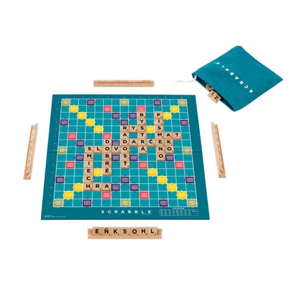 Επιτραπέζιο Scrabble 2 σε 1 με Ξύλινα Γράμματα Ελληνική Έκδοση (JLJ58) - Fun Planet