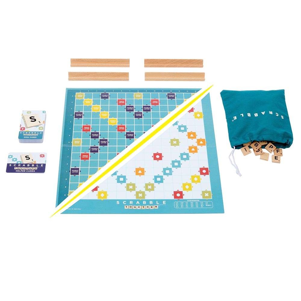 Επιτραπέζιο Scrabble 2 σε 1 με Ξύλινα Γράμματα Ελληνική Έκδοση (JLJ58) - Fun Planet
