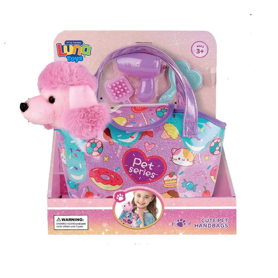 Λούτρινο Σκυλάκι σε Τσάντα με Αξεσουάρ 24x13x28εκ (623262) - Fun Planet