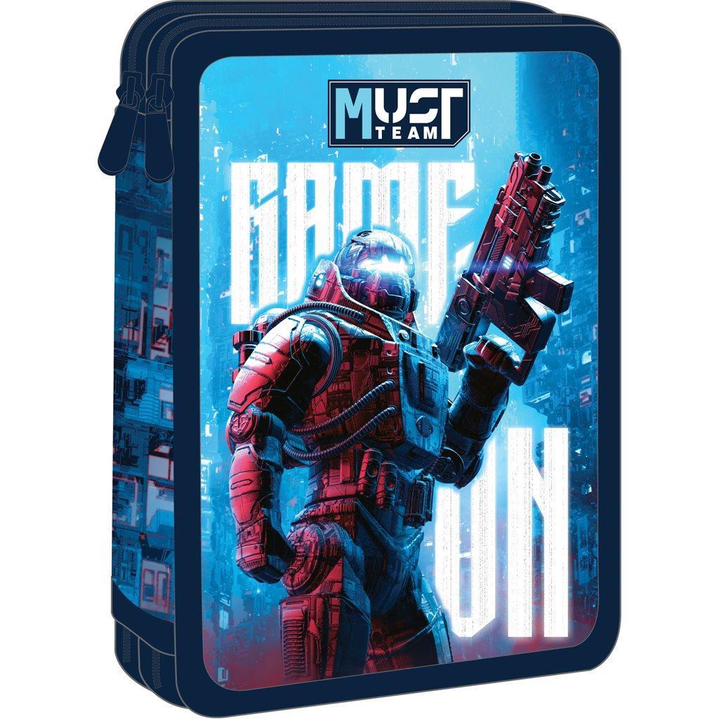 Σχολική Κασετίνα Διπλή Γεμάτη Game On Must Team (586732) - Fun Planet