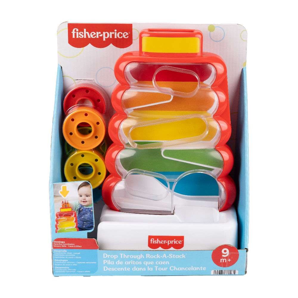 Fisher-Price Κλασική Πυραμίδα με Κρίκους Drop Through Rock-A-Stack (JLB81) - Fun Planet