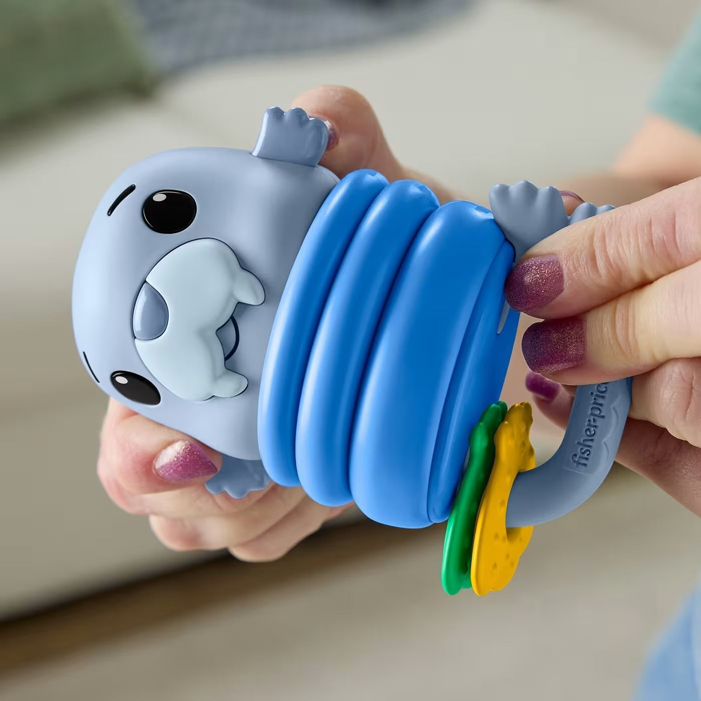 Fisher-Price Κουδουνίστρα Ζωάκια Ωκεανού Walrus Rattle (JHB56)