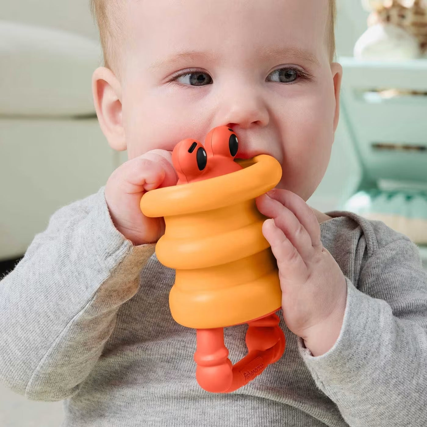 Fisher-Price Κουδουνίστρα Ζωάκια Ωκεανού Crab Rattle (JHB55)