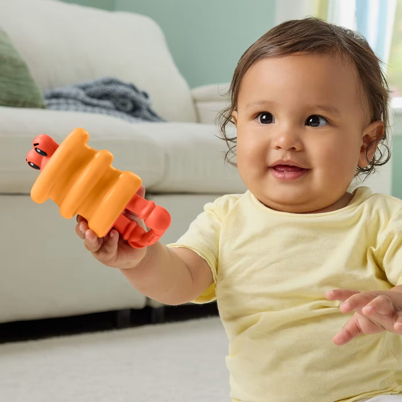 Fisher-Price Κουδουνίστρα Ζωάκια Ωκεανού Crab Rattle (JHB55)