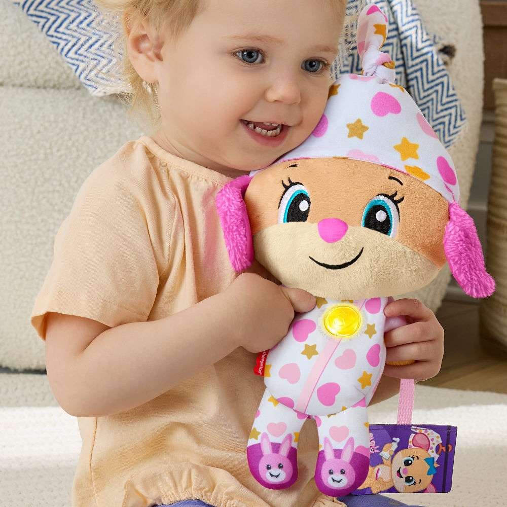 Fisher Price Laugh & Learn Εκπαιδευτικό Λούτρινο Σκυλάκι Αγκαλιάς Ροζ (JMM45) - Fun Planet