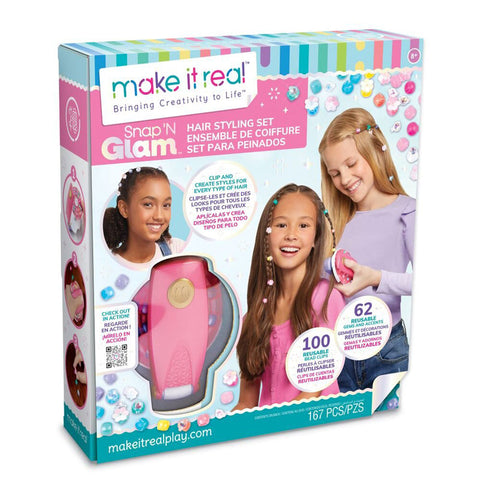 Make it Real Snap 'N Glam Hair Styling Set (1760) - Fun Planet