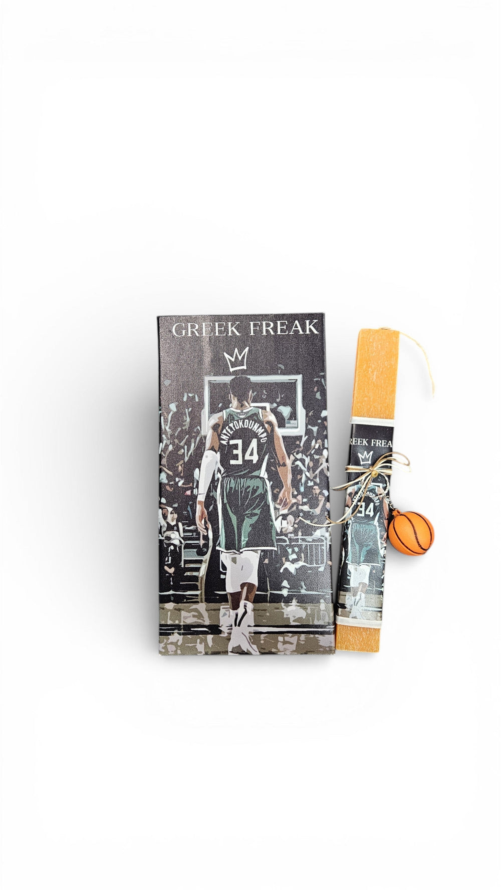 Λαμπάδα Αρωματική με Καμβά 30x15x2εκ Greek Freak Antetokoumpo και Κουτί Δώρου (K611) - Fun Planet
