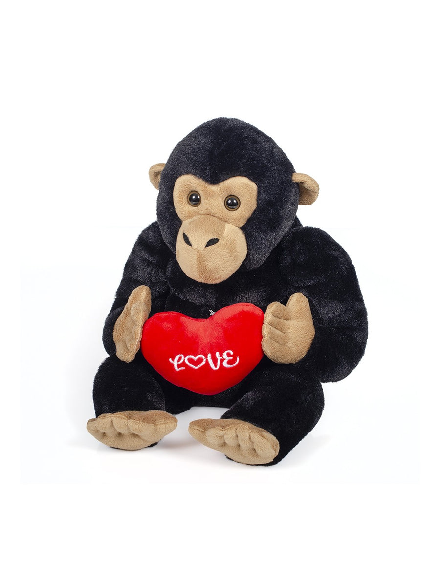 Λούτρινο Αγίου Βαλεντίνου Γορίλας Με Καρδια 29εκ. (59513V) - Fun Planet
