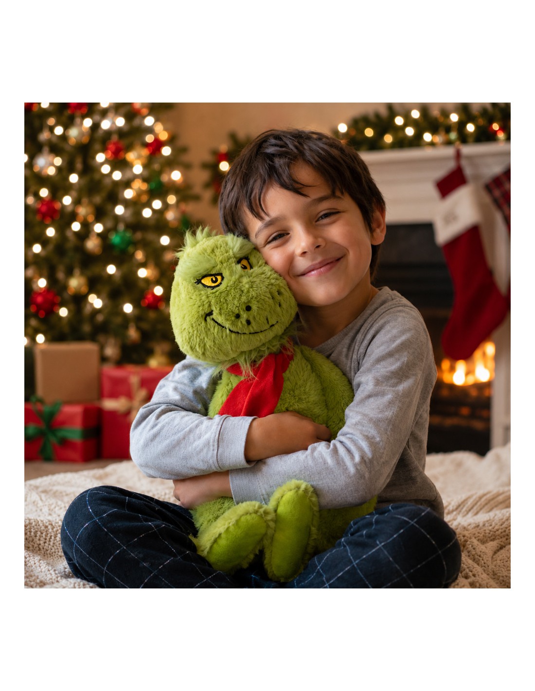Λούτρινο Grinch με Κασκόλ 50εκ. (22880) - Fun Planet