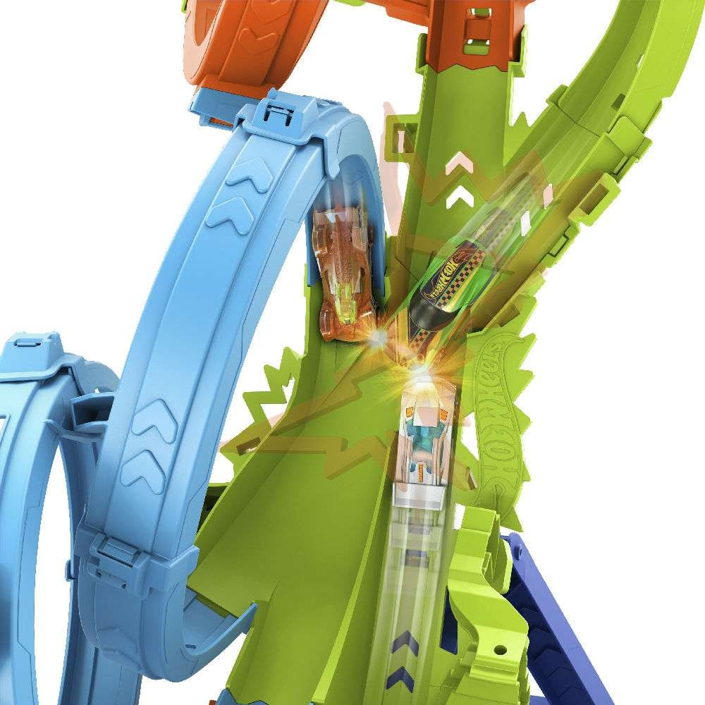 Hot Wheels 4-Loop Crash-Out Ultra Crash Looping Πίστα Συγκρούσεων με 4 Λουπ (HXR70) - Fun Planet