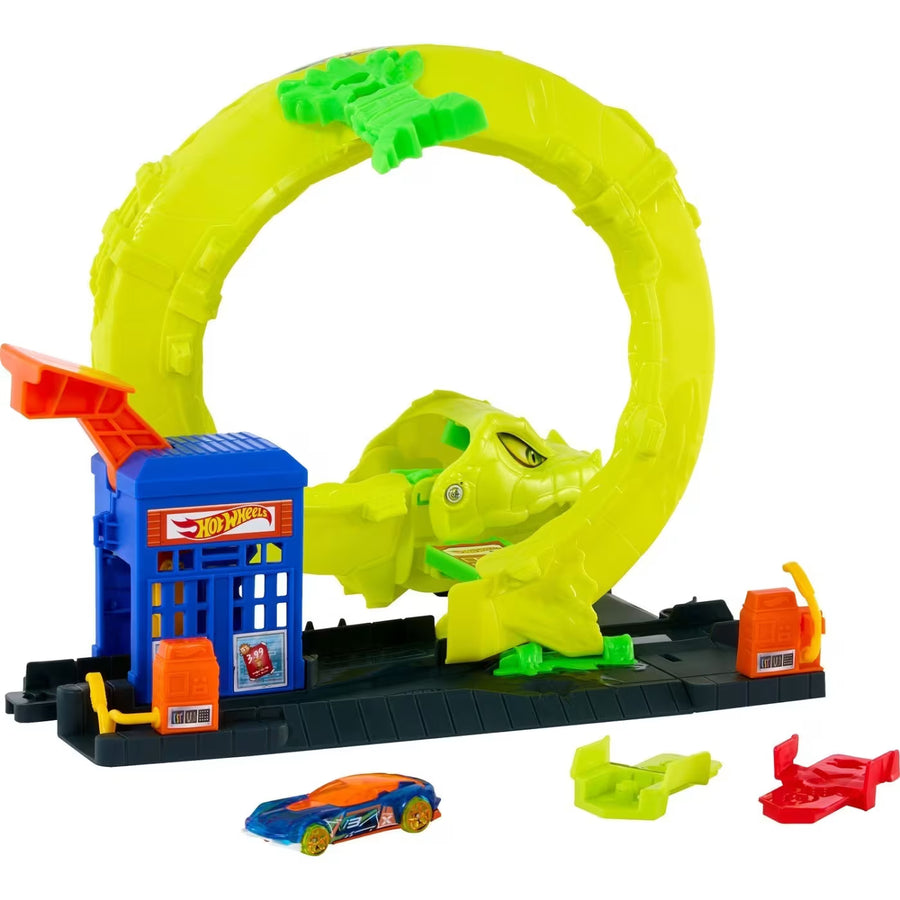 Hot Wheels City Πίστα με Θηρία Snake Spiral Attack (JBM63)