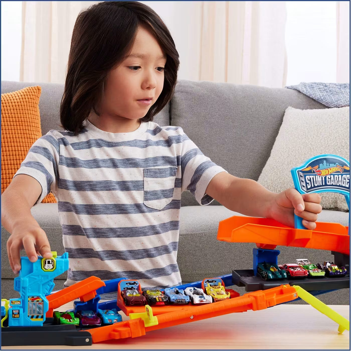 Hot Wheels City Πίστα Πολυμορφικό Γκαράζ Πίστα Transforming Stunt Garage (JHL94) - Fun Planet