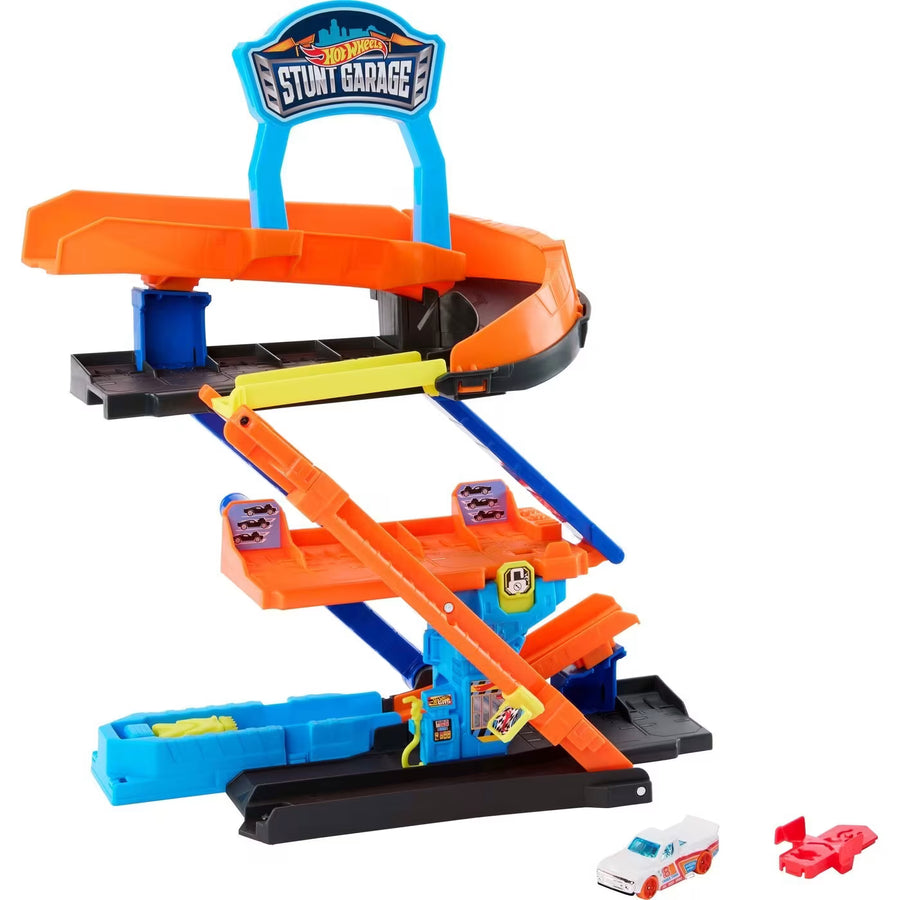 Hot Wheels City Πίστα Πολυμορφικό Γκαράζ Πίστα Transforming Stunt Garage (JHL94) - Fun Planet