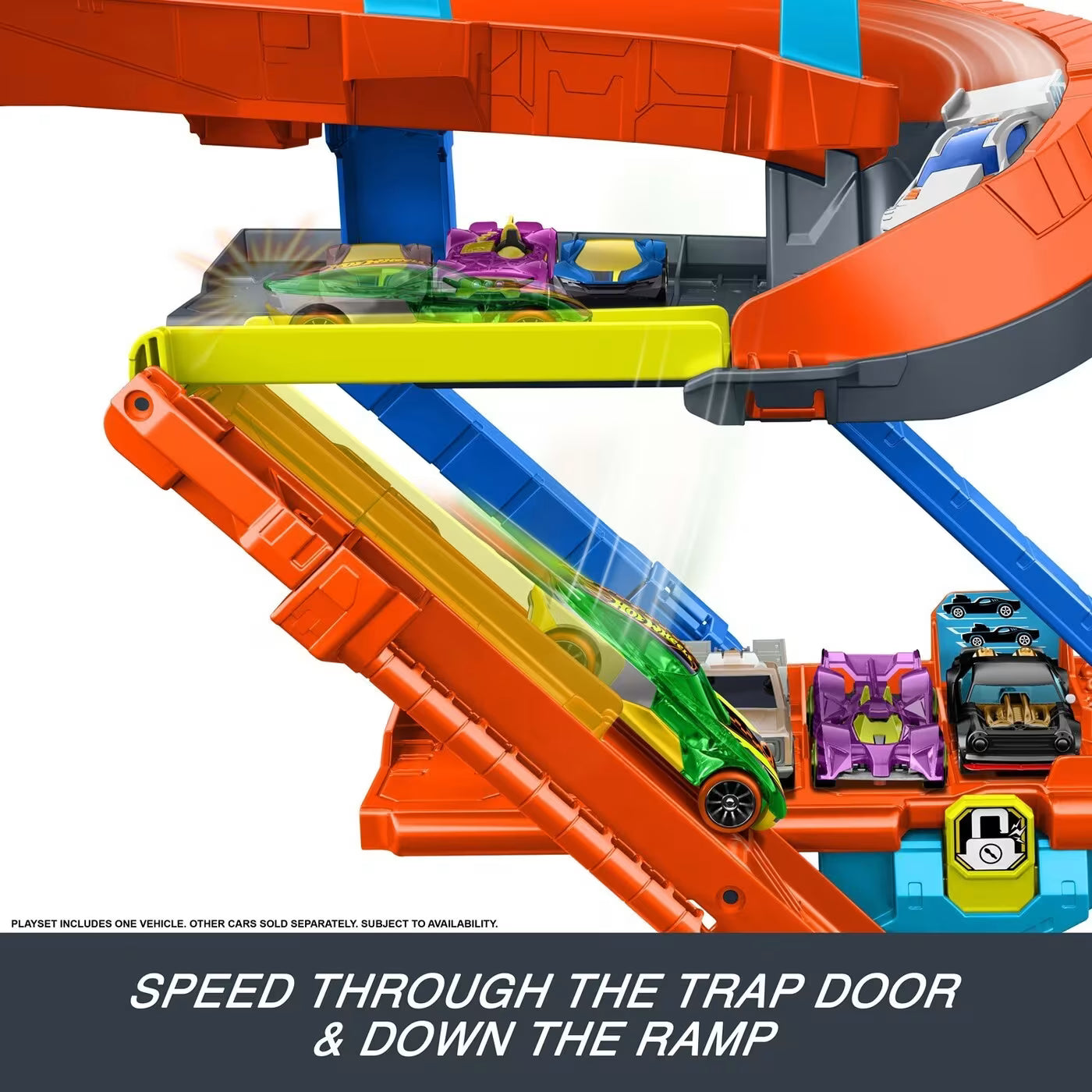 Hot Wheels City Πίστα Πολυμορφικό Γκαράζ Πίστα Transforming Stunt Garage (JHL94) - Fun Planet