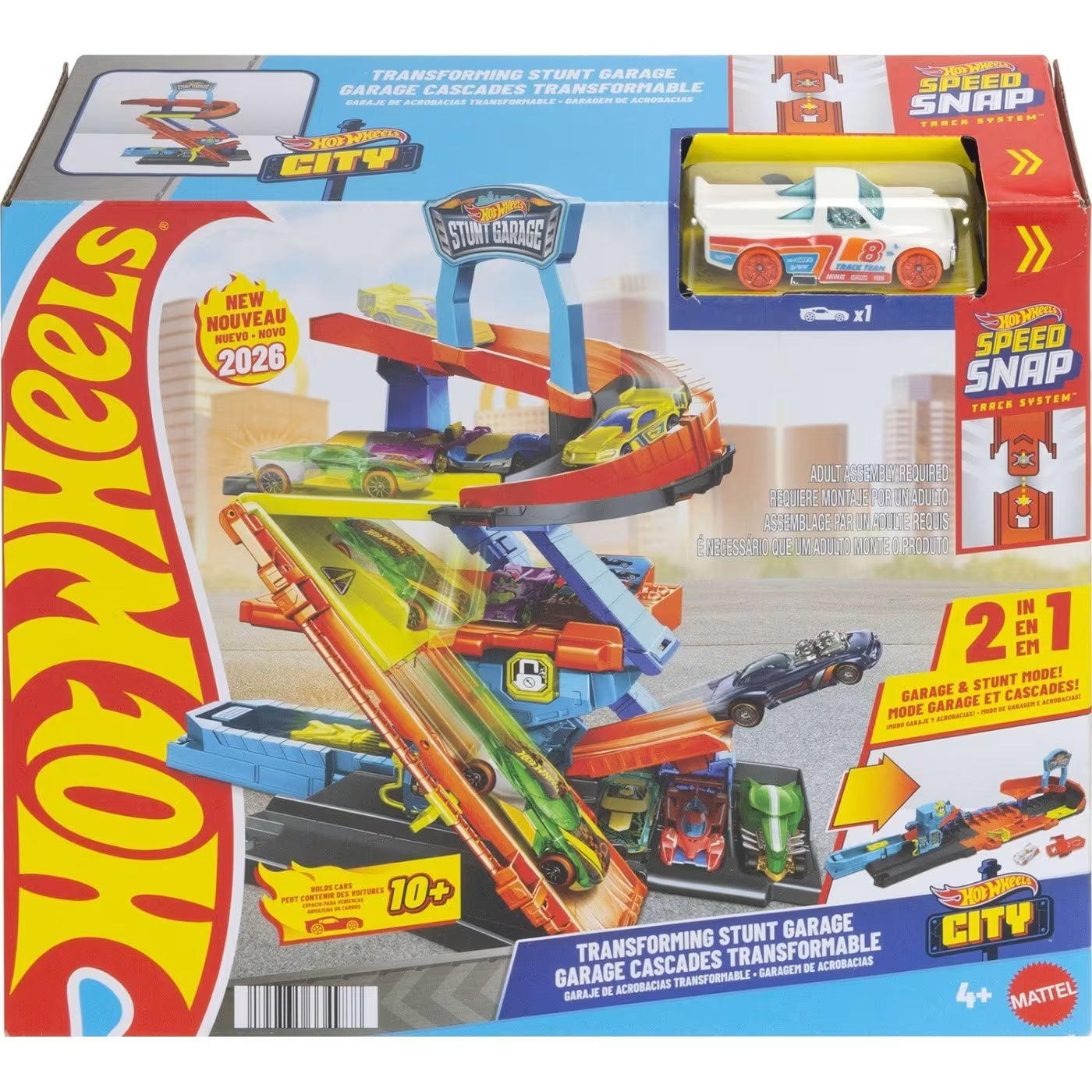 Hot Wheels City Πίστα Πολυμορφικό Γκαράζ Πίστα Transforming Stunt Garage (JHL94) - Fun Planet