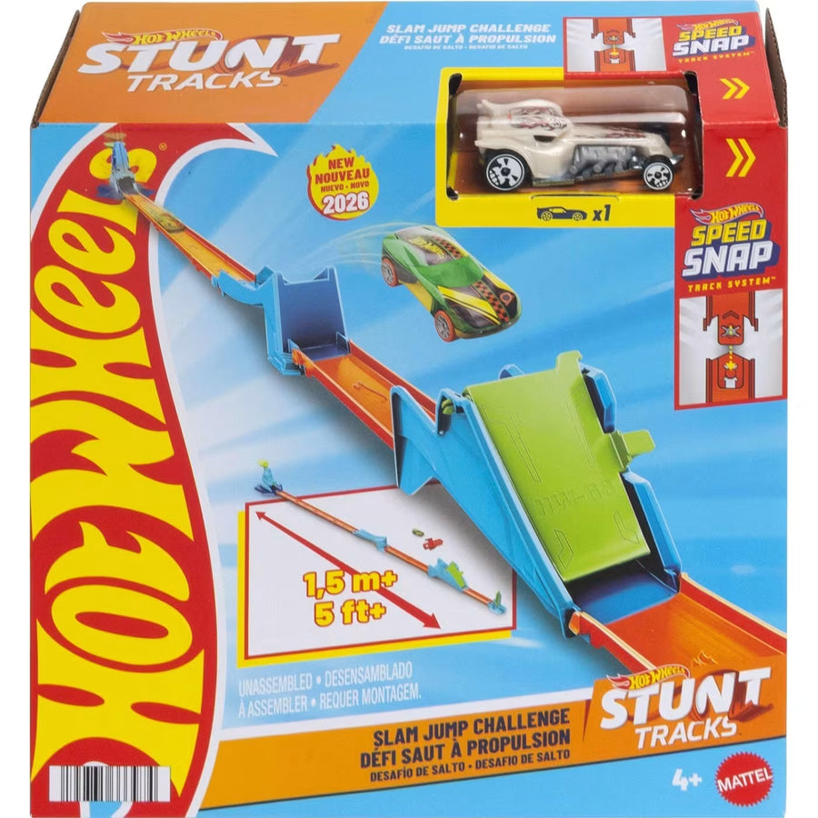 Hot Wheels Stunt Tracks Νέες Πίστες Για Κόλπα Slam Jump Challenge (JHK78)