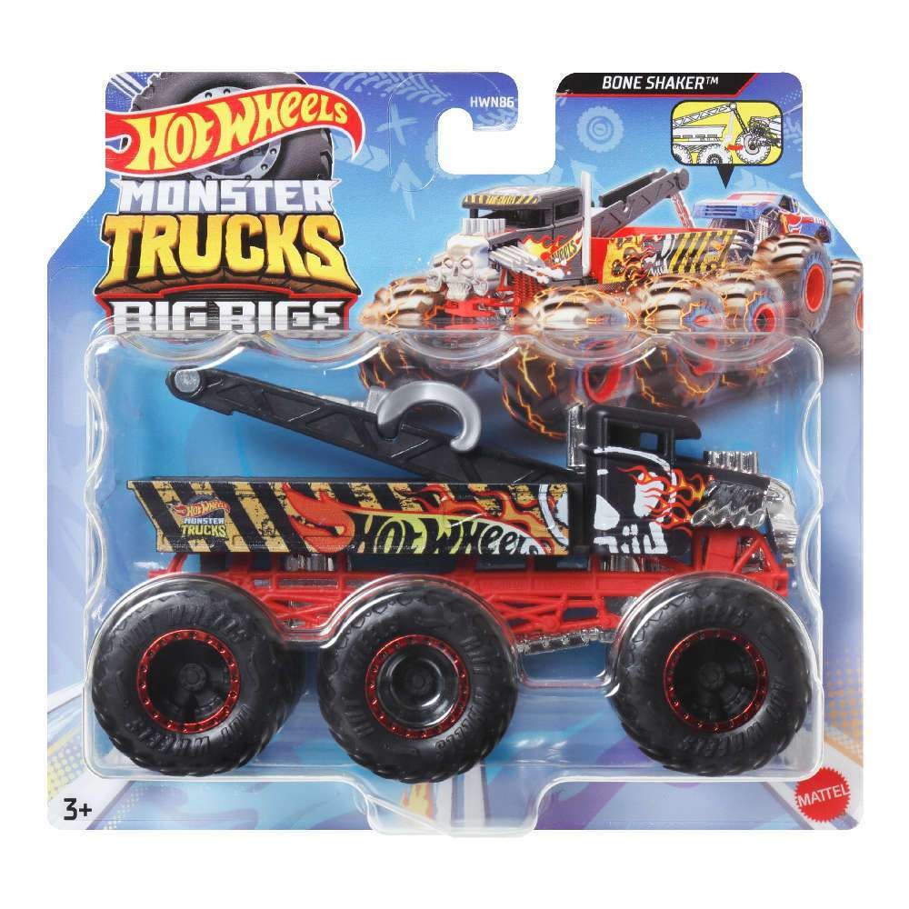 Hot Wheels Monster Trucks Big Rigs 1:64 Bone Shaker (HWN89) - Fun Planet