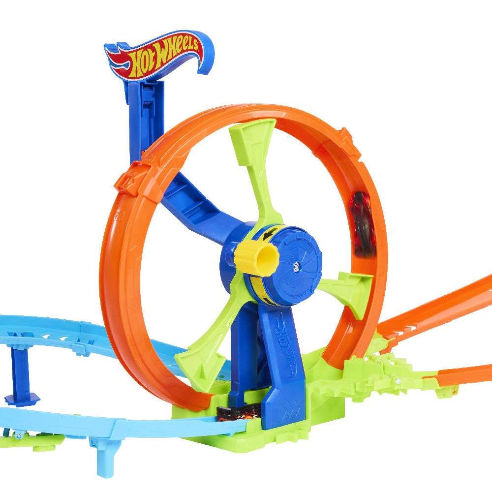Hot Wheels Stunt Tracks Πίστα Γρήγορη Εκκίνηση με Λουπ (JBX65) - Fun Planet