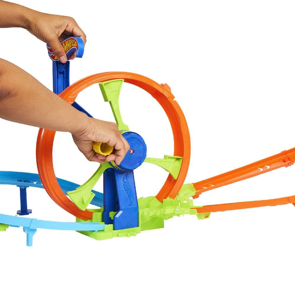 Hot Wheels Stunt Tracks Πίστα Γρήγορη Εκκίνηση με Λουπ (JBX65) - Fun Planet