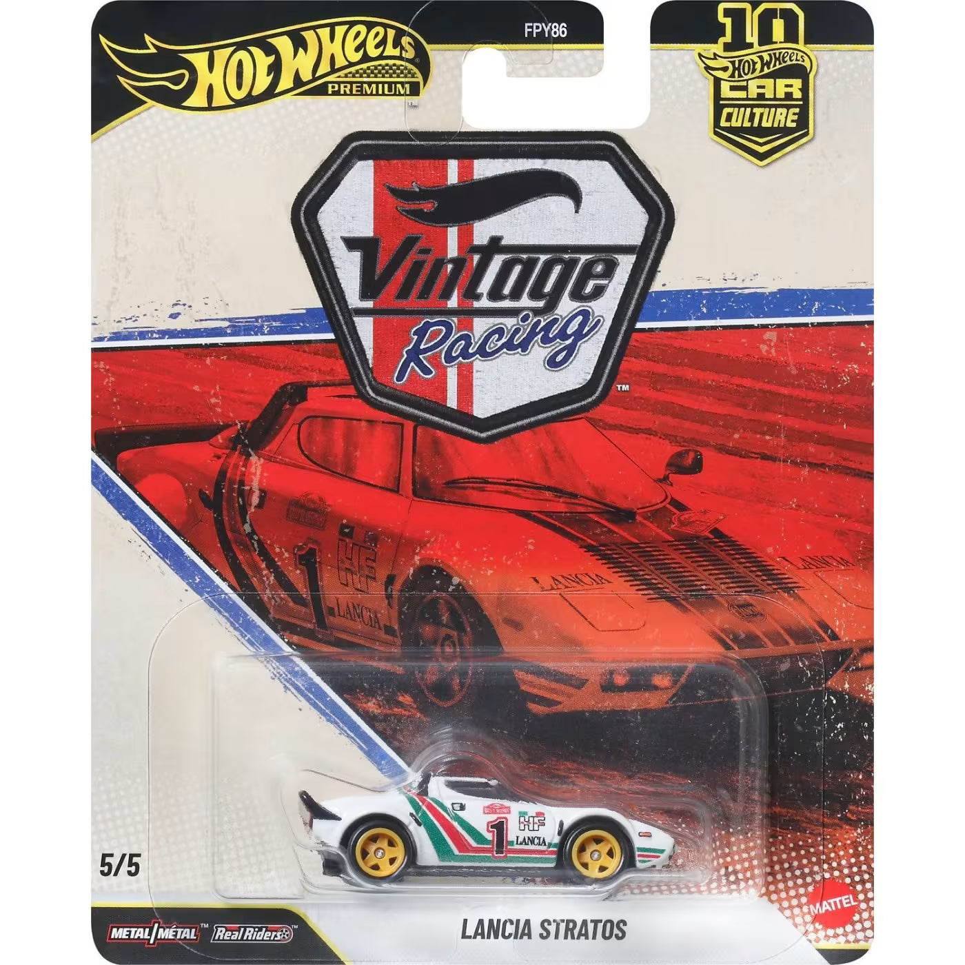 Hot Wheels Premium Car Culture Vintage Racing Lancia Stratos (JKF26)