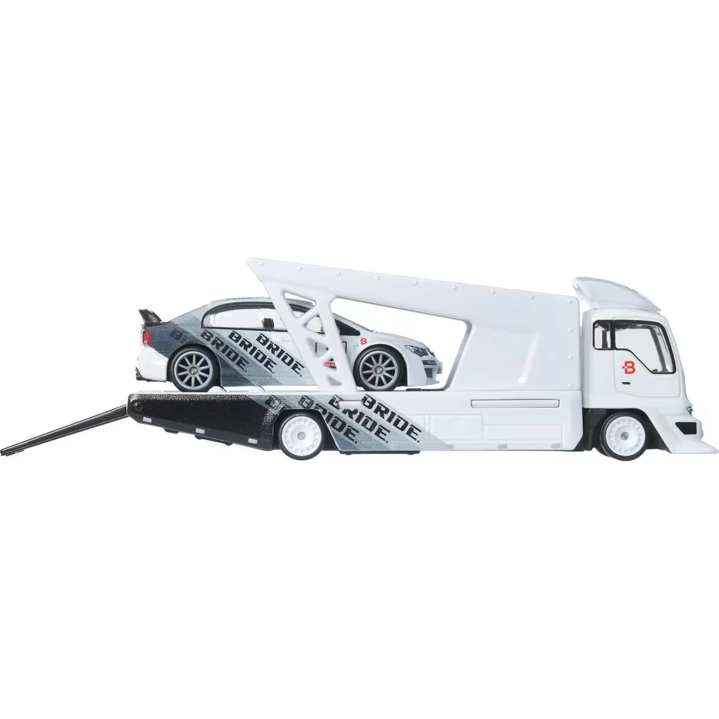 Hot Wheels Premium Truck with Mercedes-Benz 300 SL &amp; '55 Mercedes-Benz Blue Wonder (HRV48)