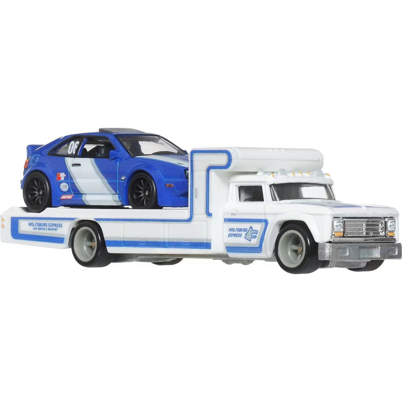 Hot Wheels Premium Νταλίκα Με Αυτοκινητάκι Volkswagen Corrado VR6 & Retro Rig (JHX95) - Fun Planet