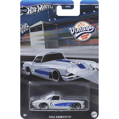 Hot Wheels Vintage Αυτοκινητάκια Racing Club 1962 Corvette (HRV06) - Fun Planet