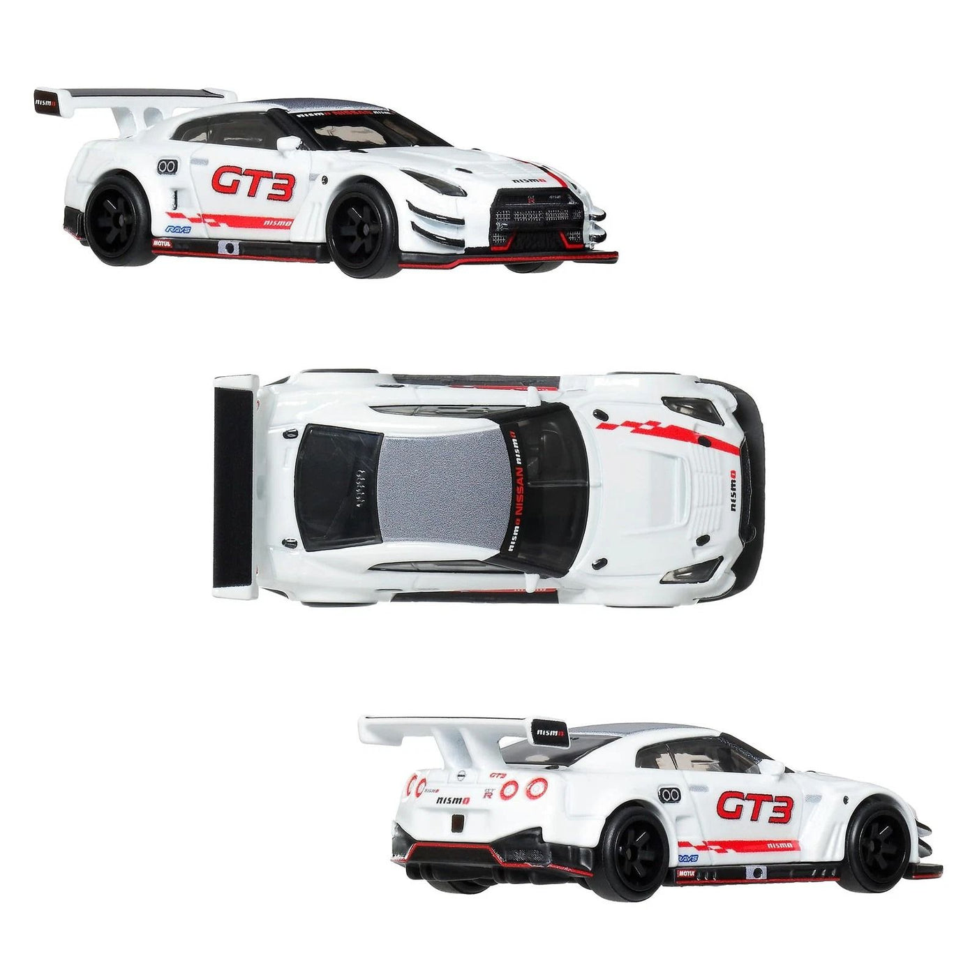 Hot Wheels Premium Car Culture Σετ 2 Αυτοκινητάκια Nissan GT-R Nismo GT3 & Nissan GT-R R35 (JBL05) - Fun Planet