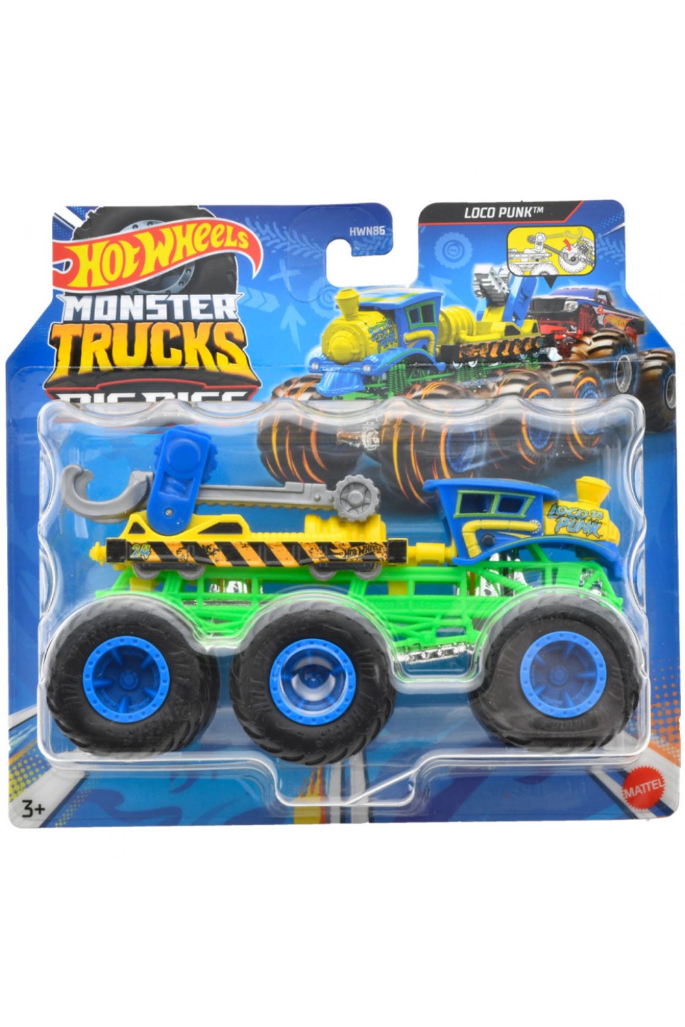 Hot Wheels Monster Trucks Big Rigs 1:64 Loco Punk (HWN93) - Fun Planet