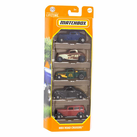 Matchbox Aυτοκινητάκια Σετ των 5 MBX Road Cruisers (HVT79) - Fun Planet