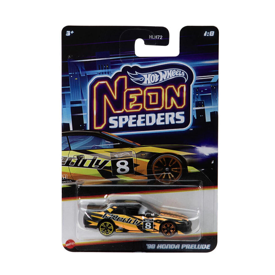 Hot Wheels Νeon Speeders Αυτοκινητάκι '98 Honda Prelude (JCB00) - Fun Planet