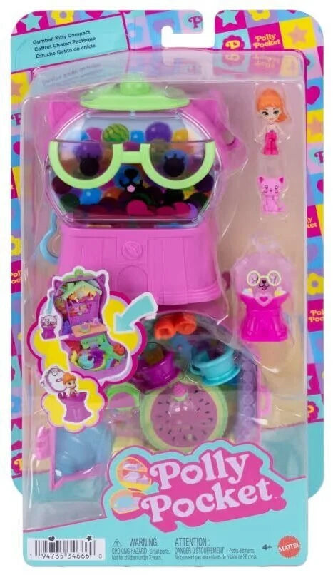 Polly Pocket Polly Mini Ο Κόσμος Της Polly Σετάκια Gumball Kitty Compact (JKC50)