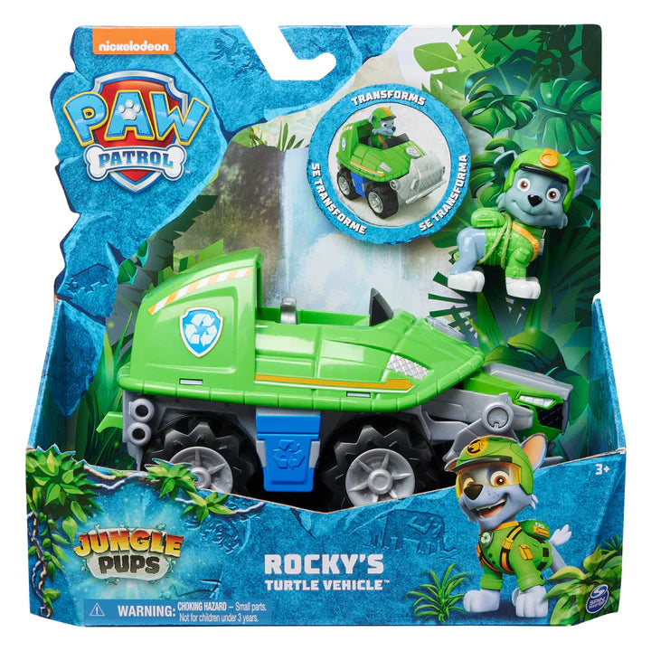 Paw Patrol Jungle Pups Rocky's Turtle Vehicle (20143426) - Fun Planet