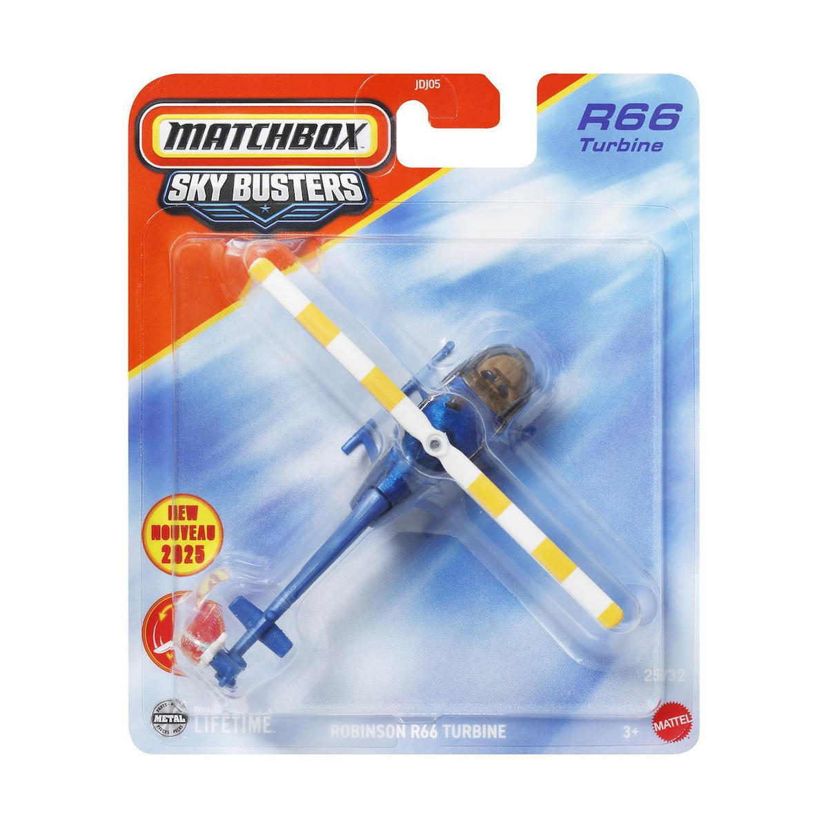 Matchbox Sky Busters Airplane with Mat Indiana Jones Ford Tri-Motor (HVM62)