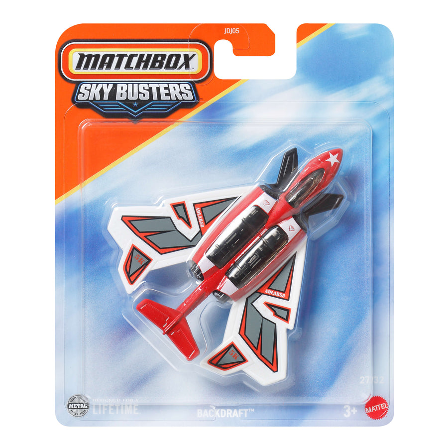Matchbox Sky Busters Airplane with Mat Indiana Jones Ford Tri-Motor (HVM62)