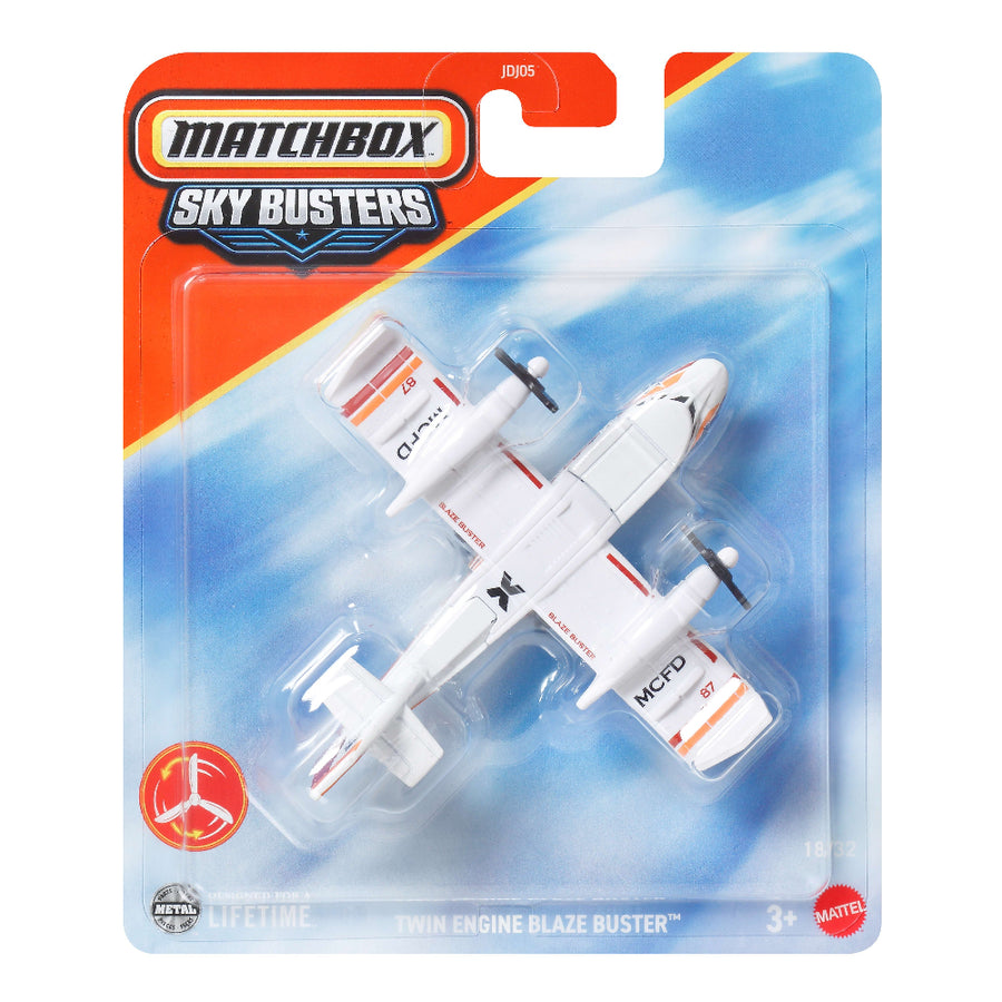 Matchbox Sky Busters Airplane with Mat Indiana Jones Ford Tri-Motor (HVM62)
