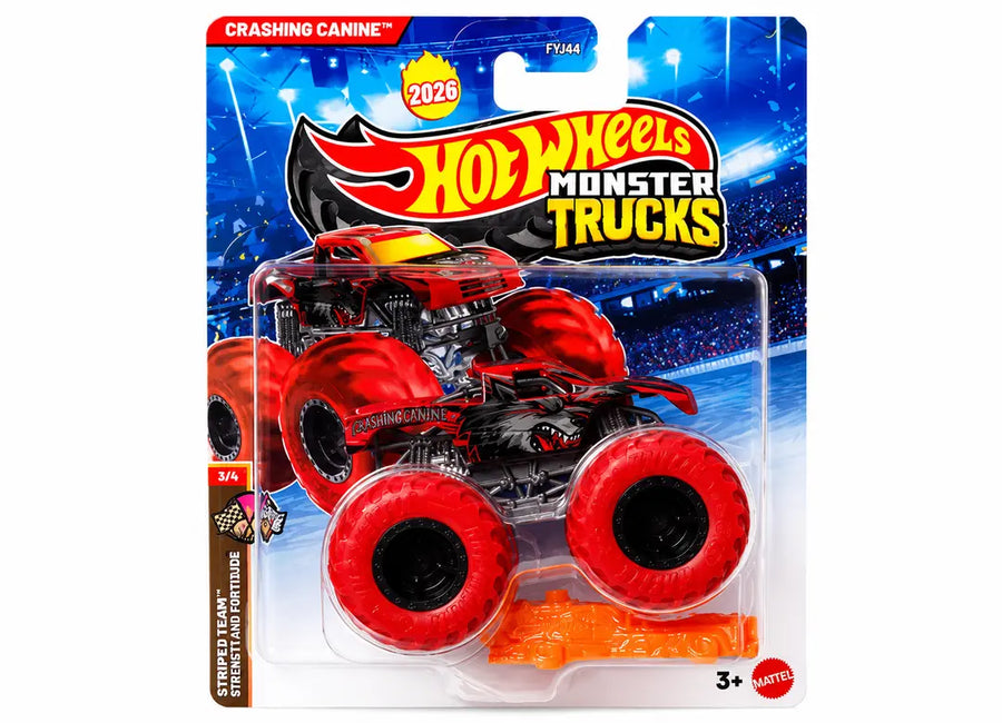 Hot Wheels Oχήματα Monster Trucks Crashing Canine (JHY68)