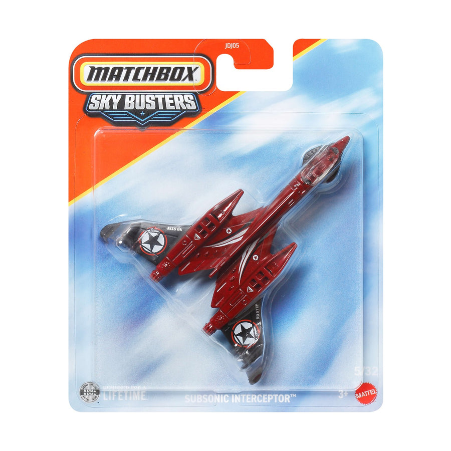 Matchbox Sky Busters Αεροπλανάκι Subsonic Interceptor (JJW24)