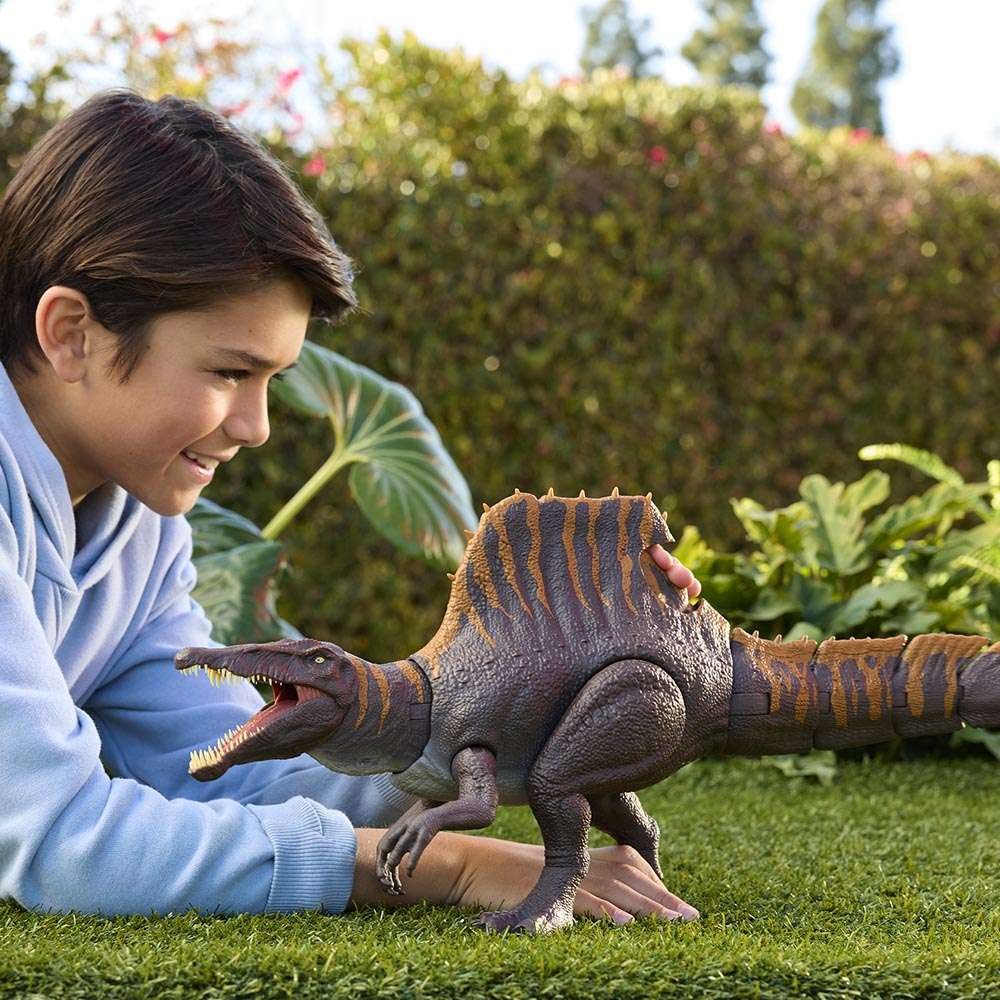Jurassic World Rebirth Tail Thrasher Spinosaurus Δεινόσαυρος με Διπλή Λειτουργία Επίθεσης και Ήχους (JGB56) - Fun Planet
